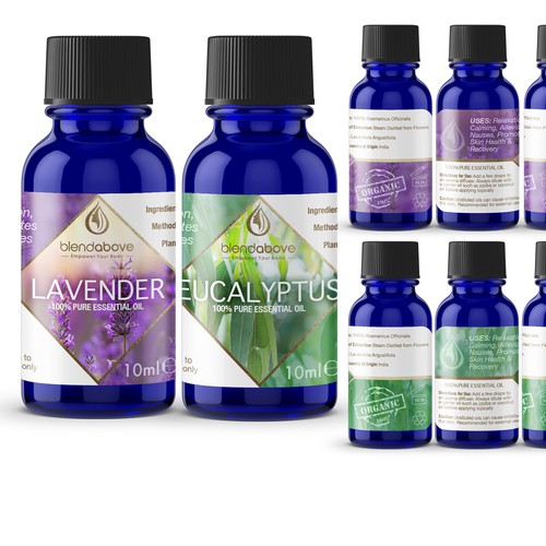 Essential oils labels