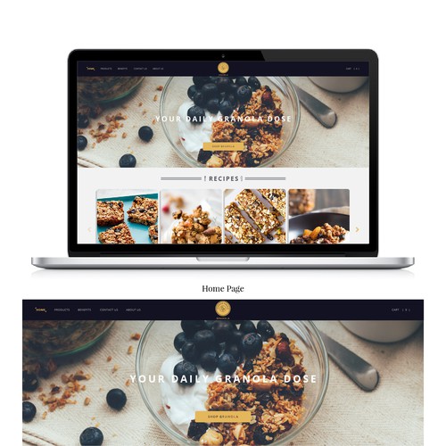 Granola Products Web Design