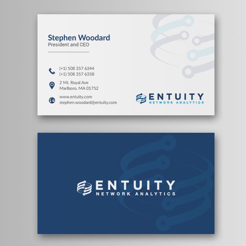 Business card contest winner