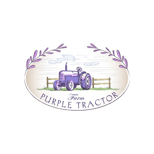 purple tractor