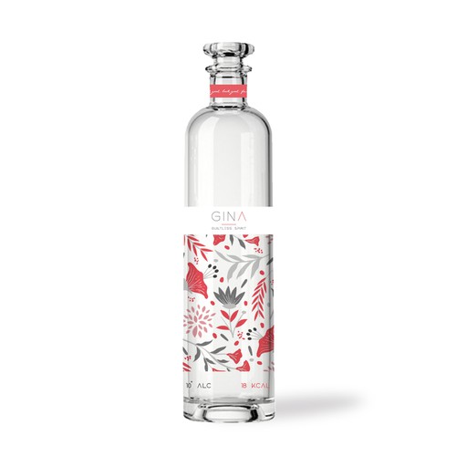 Design for a low alcohol & calories gin
