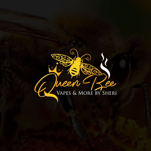Queen Bee Modern Logo Design