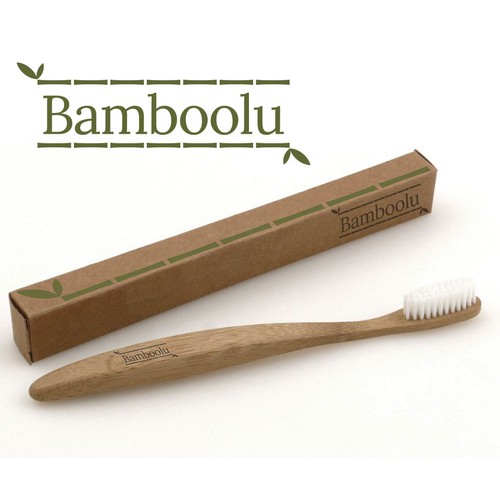 Luxurious logo for biodegradable, eco-friendly bamboo toothbrushes.