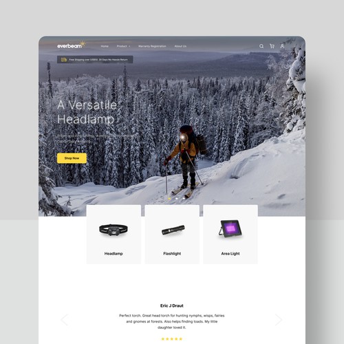 Landing Page Product Retail