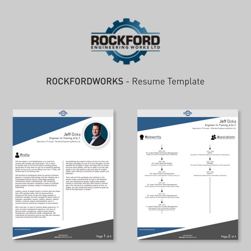 Rockford Works Resume Template