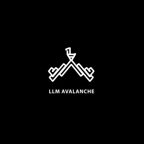 T-shirt artwork for "LLM Avalanche"