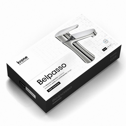 Luxury bathroom accesories box packaging design