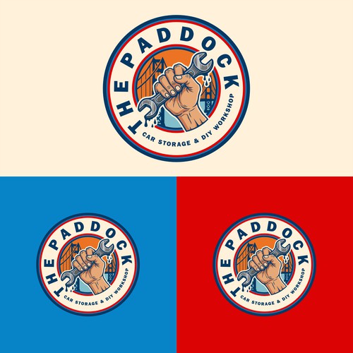 The Paddock - Car Storage and DIY Workshop, San Francisco Inspired Car Club Logo and Brand