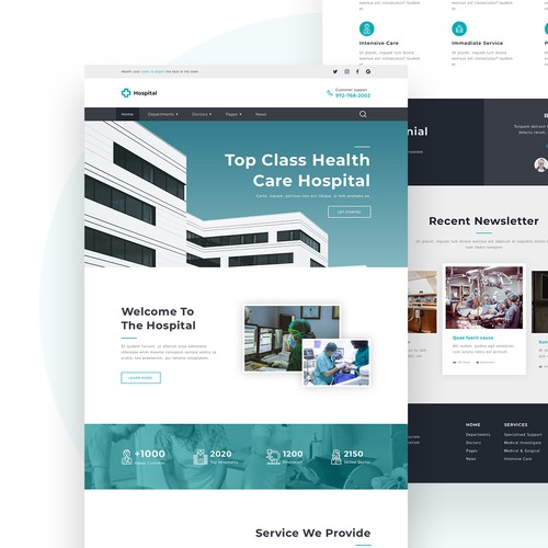 Hospital Landing Page Design