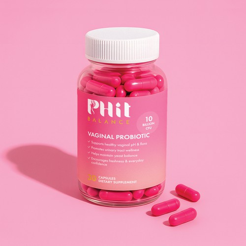 Supplement bottle label design 🩷