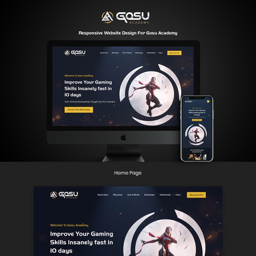 Online Gaming Platform Website Design