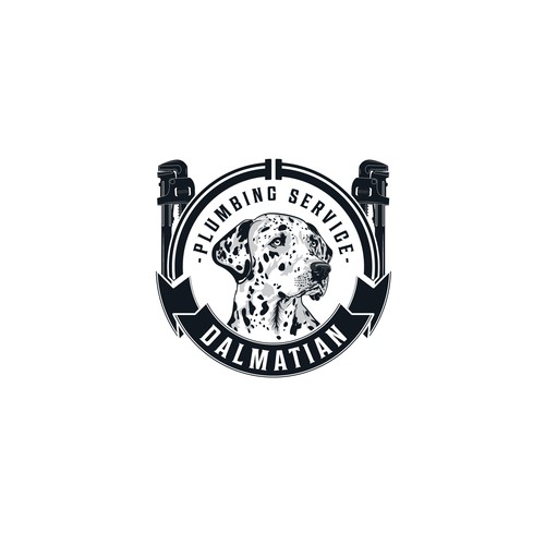 Dalmatian Plumbing Service Logo Concept