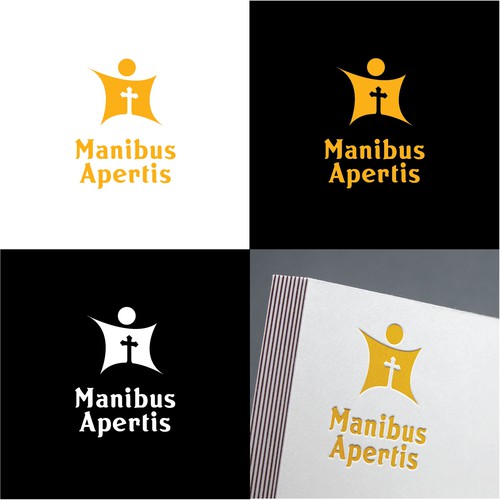 Logo concept for religious foundation : Manibus Apertis