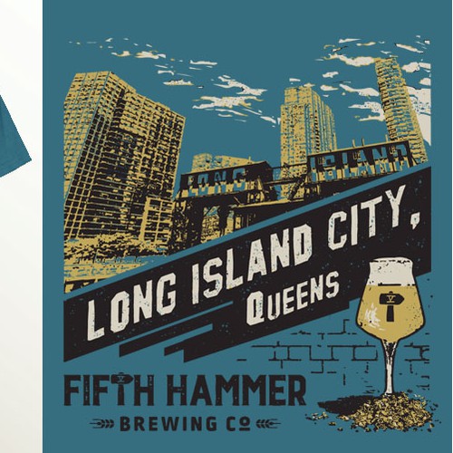 Promotional T-shirt design for Crafts Beers Brewery