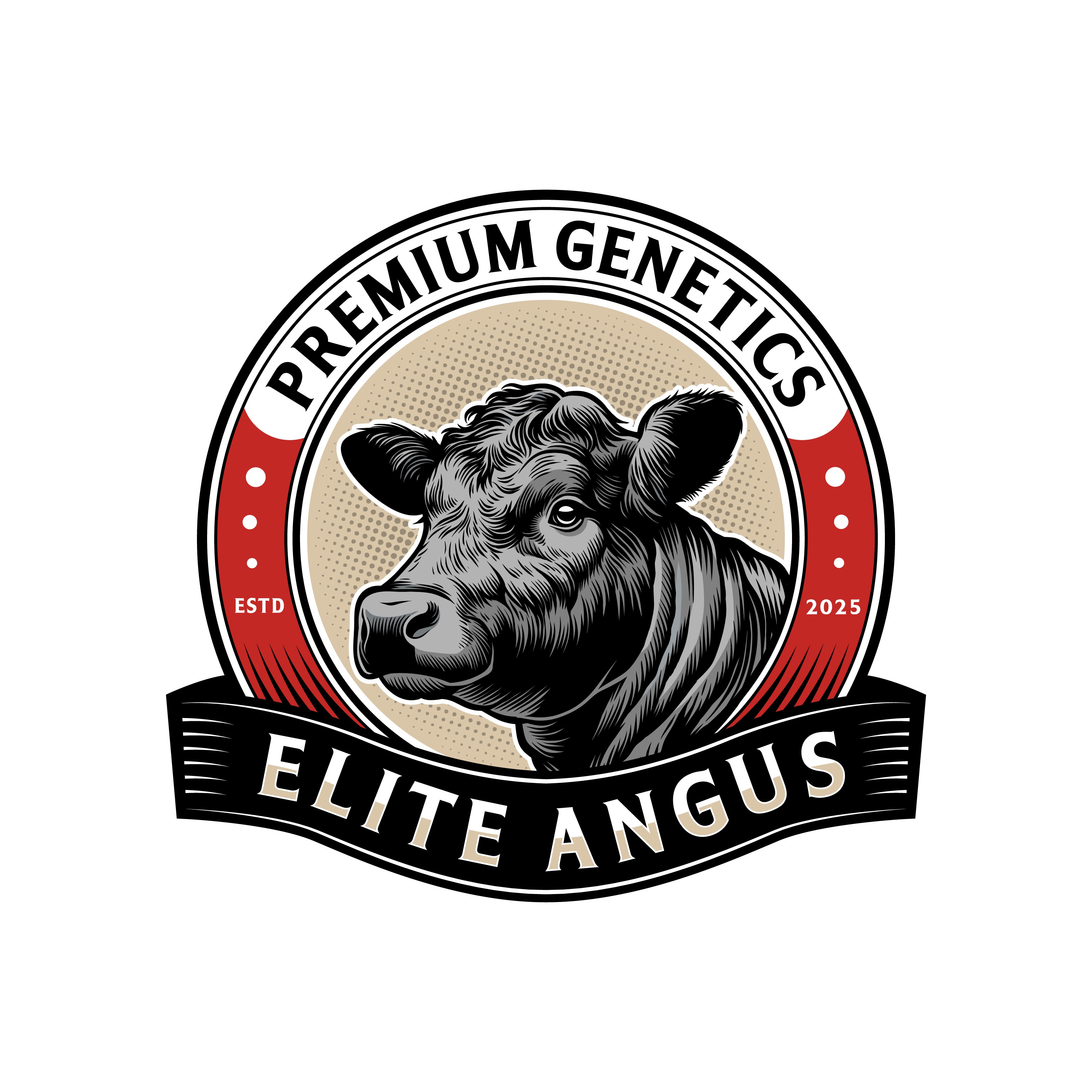 Modern Logo for Elite Black Angus Genetics