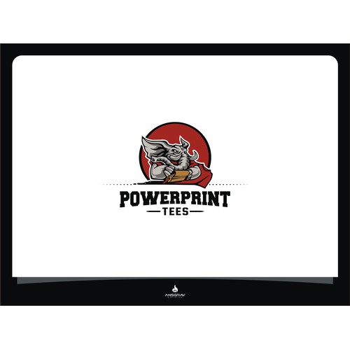 logo for PowerPrint Tees / PowerPrintTees.com