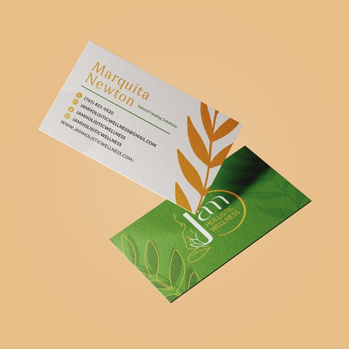 Jam Holistic Wellness Business Card Design