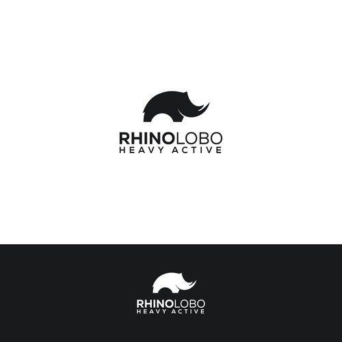 Rhino mascot logo