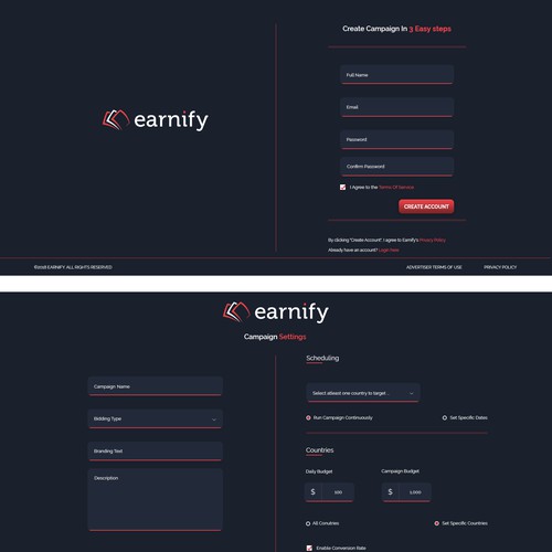 Registration form Wizard Design contest entry