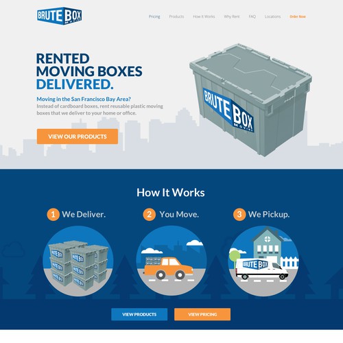 Brute Box Moving Landing Page