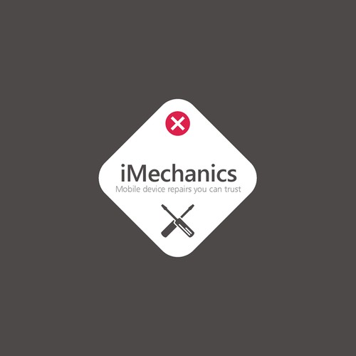 logo and business card for iMechanics