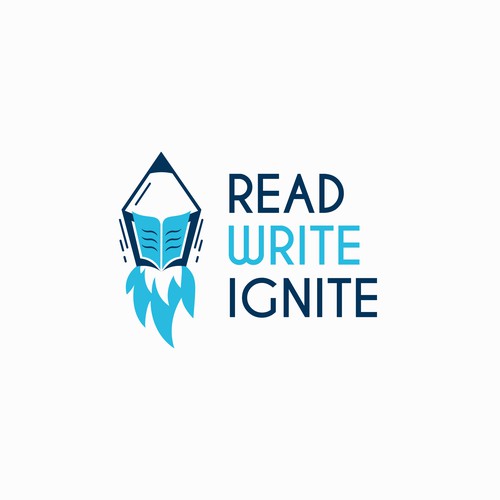 Read - Write - Ignite Logo Design