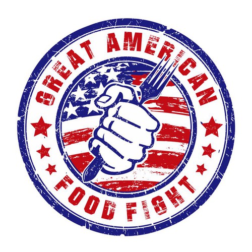 Create a classic eye catching Great American Food Fight logo.