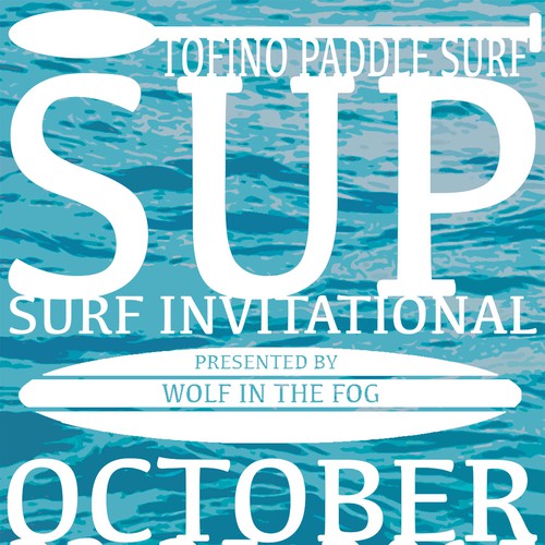 Bold & Simple Surfing Contest Poster