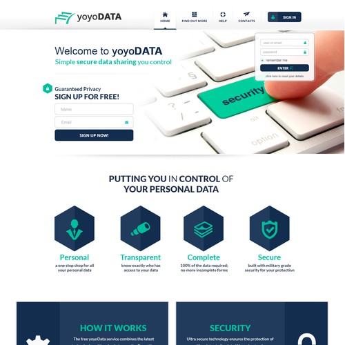 Web design for yoyodata.co.uk