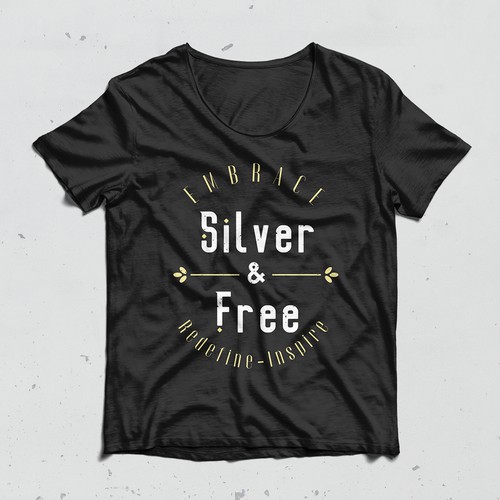 T-shirt Silver & Free