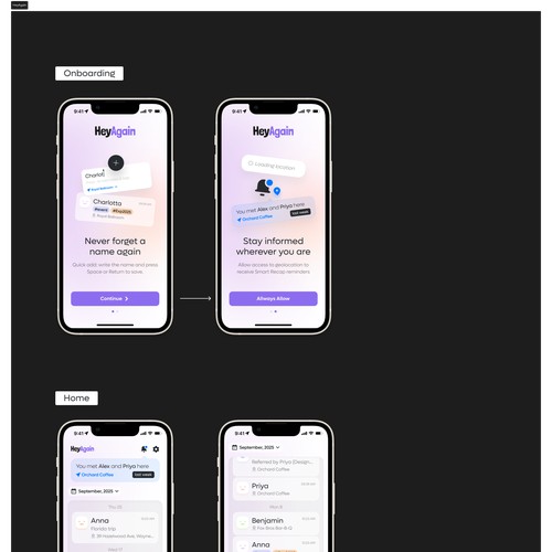 iPhone app that helps people remember who they meet
