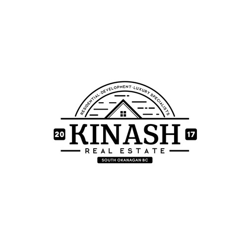 Vintage Retro Logo Concept for Kinash Real Estate