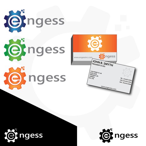 Engess needs a new logo and business card