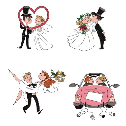 Wedding postcards