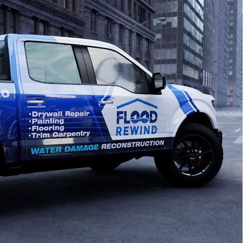 Flood Rewind Truck wrap