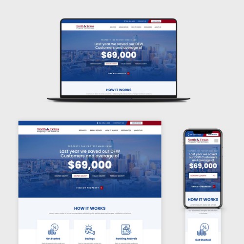 Website Design for Texas Property Tax Company