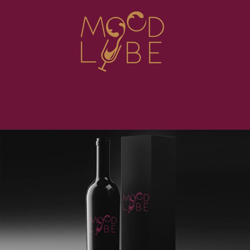 fun modern simple logo for wine brand