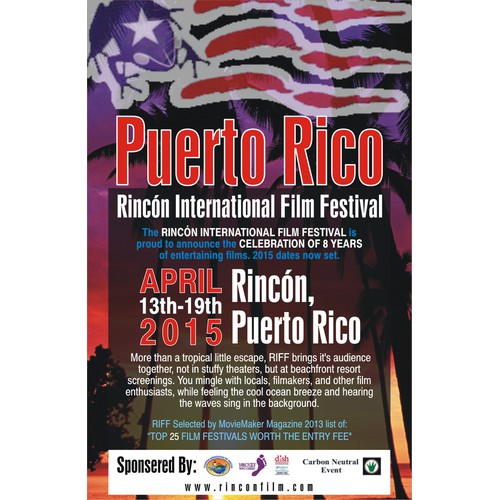 Film Festival Poster - Rincón International Film Festival - Puerto Rico