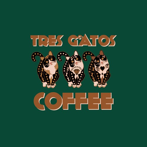 Tres Gatos Coffee Logo Design