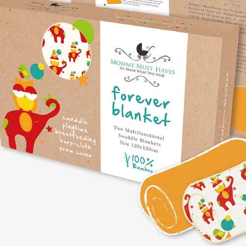 Create Colorful, Modern, Classic, or Retro Package: Unisex SwaddleBaby Blankets