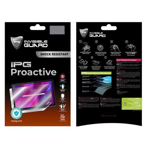 IPG Pro Active Screen Protector Package