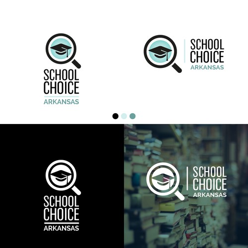 Bold modern concept for education platform.