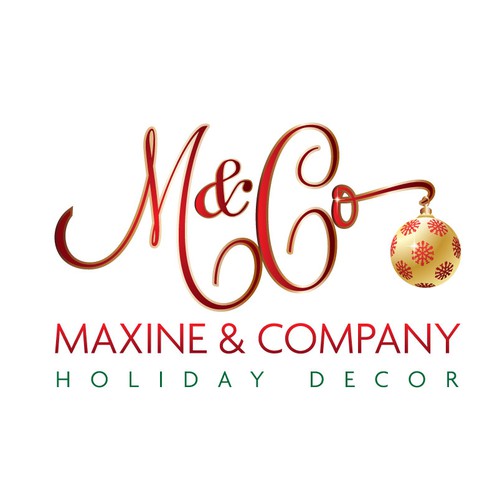 logo for Commercial Christmas Designers...Maxine & Company