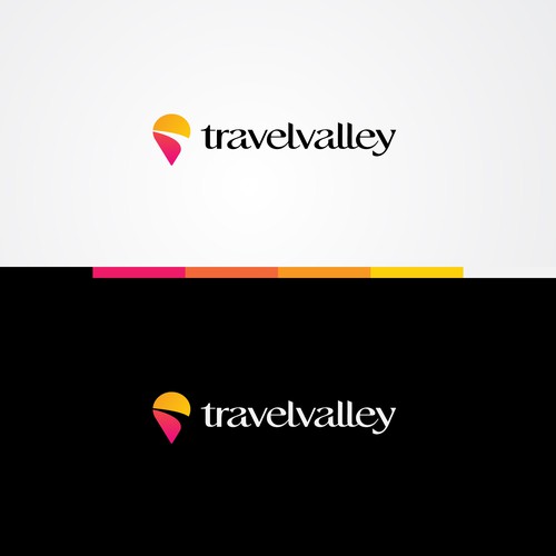 travelvalley custom typeface and icon