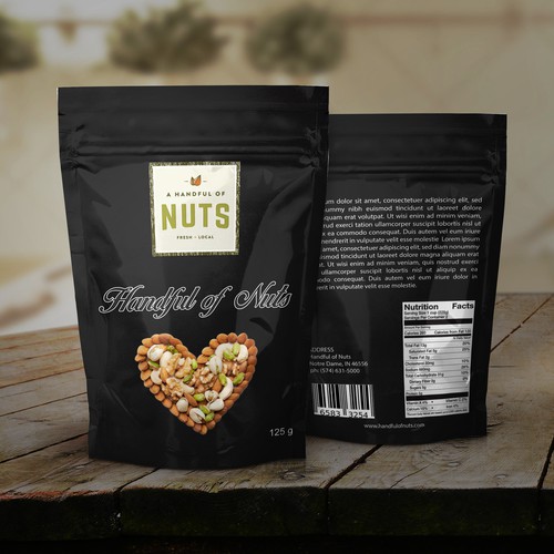 Nuts pouch design