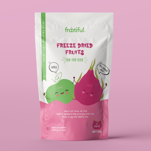 Pouch Packaging Design for Freeze Dried Fruits