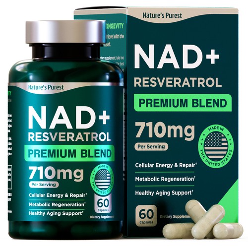 Packaging design for premium dietary supplement product