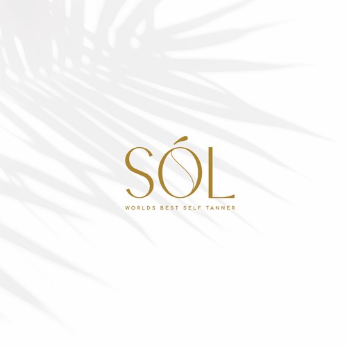 Elegant twist logo for a self tanner.
