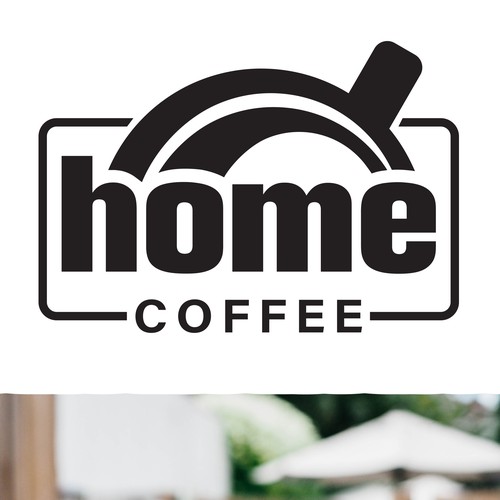 Clean logo for a coffee house
