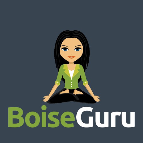Create an illustrated guru logo for Boise Guru